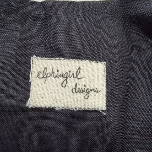 Skull and Floral Fabric Tote Bag  Double Handles Goth Emo Grunge Bag - Picture 3 of 6